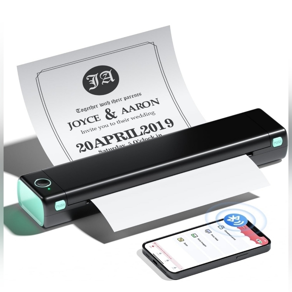 Phomemo M08F Pro Portable Wireless Printer – Inkless Thermal | 8.5” x 11”